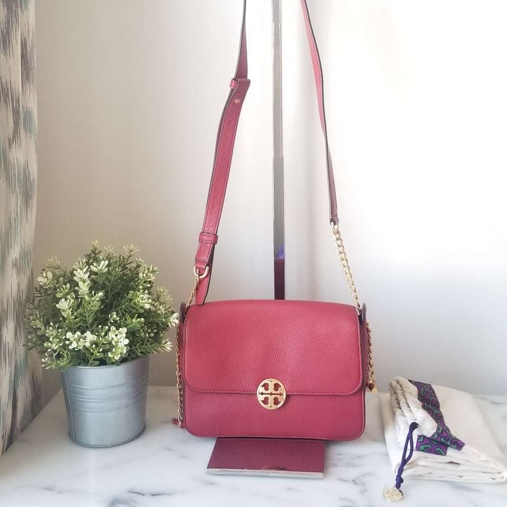 🛑SOLD•Preloved Tory Burch Chelsea Chain Crossbody - Picture 3 of 8